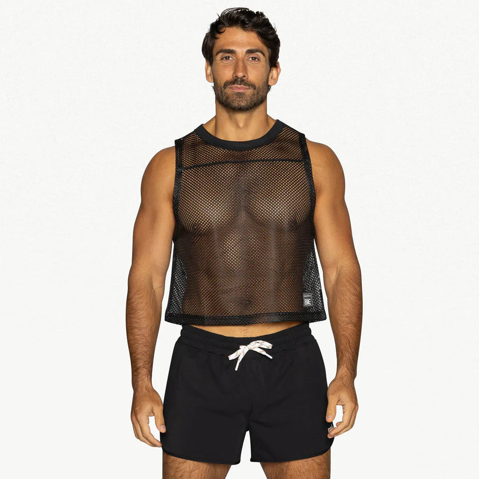 BIKE MESH SLEEVELESS PRACTICE JERSEY - BLACK