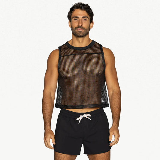 BIKE MESH SLEEVELESS PRACTICE JERSEY - BLACK