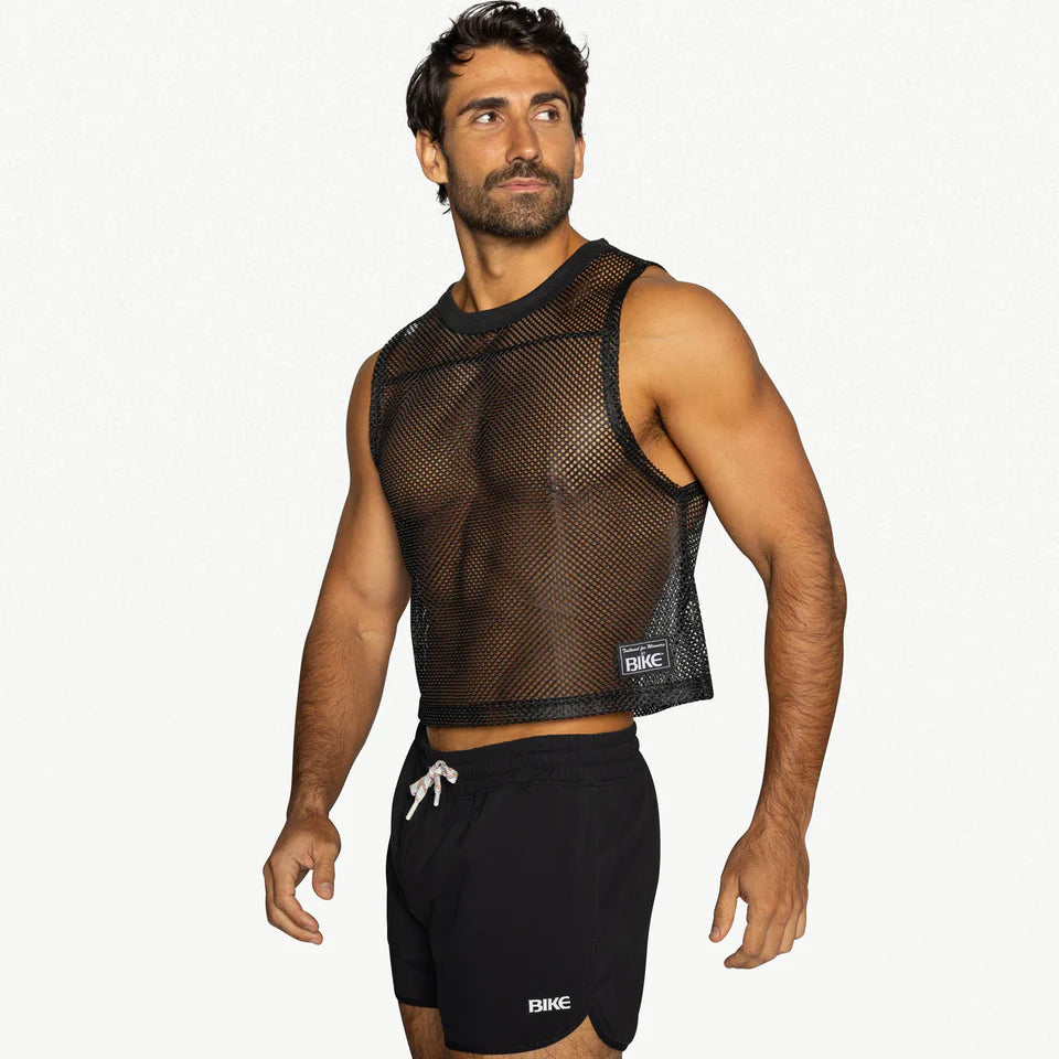 BIKE MESH SLEEVELESS PRACTICE JERSEY - BLACK