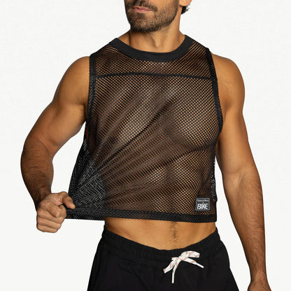 BIKE MESH SLEEVELESS PRACTICE JERSEY - BLACK