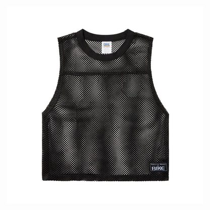 BIKE MESH SLEEVELESS PRACTICE JERSEY - BLACK