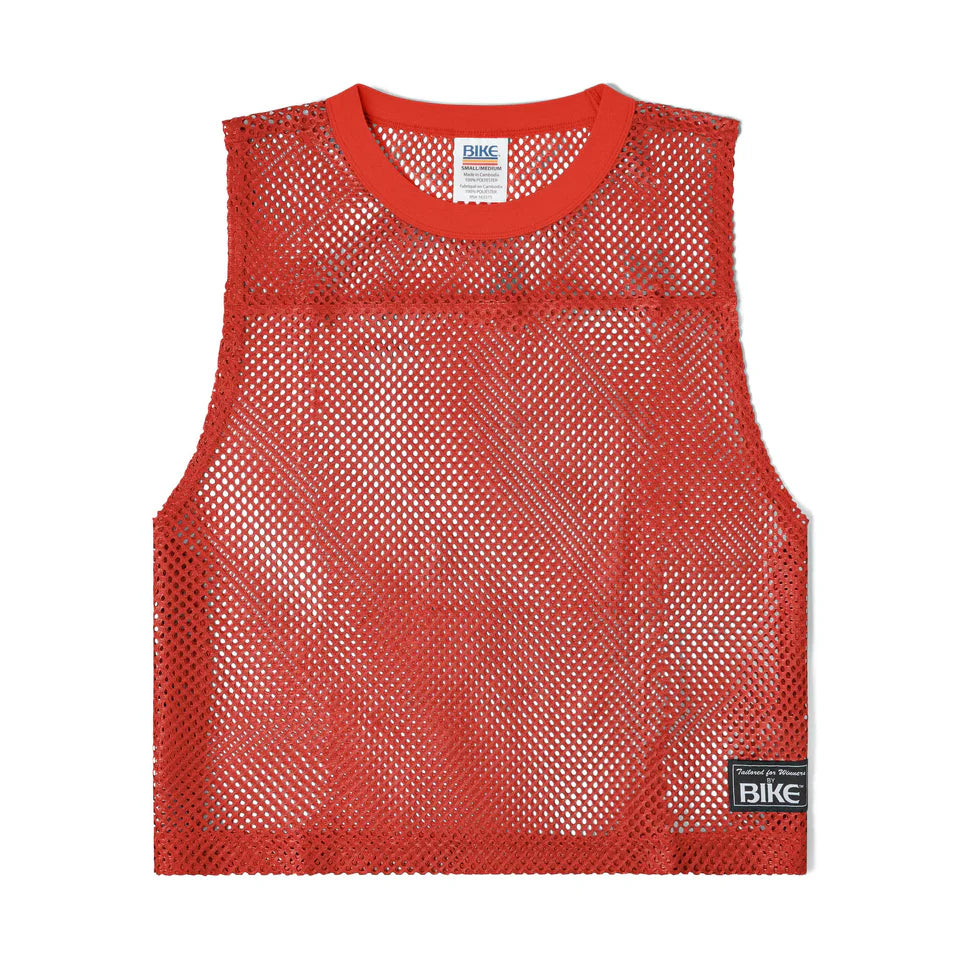 BIKE MESH SLEEVELESS PRACTICE JERSEY - RED