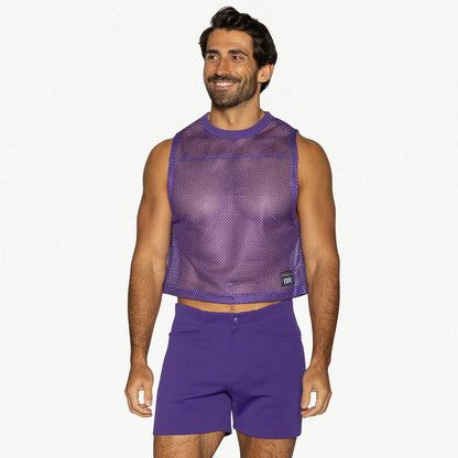 BIKE MESH SLEEVELESS PRACTICE JERSEY - PURPLE