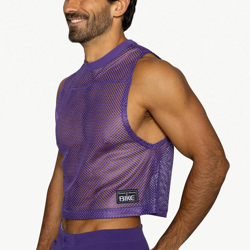 BIKE MESH SLEEVELESS PRACTICE JERSEY - PURPLE