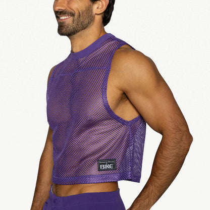 BIKE MESH SLEEVELESS PRACTICE JERSEY - PURPLE