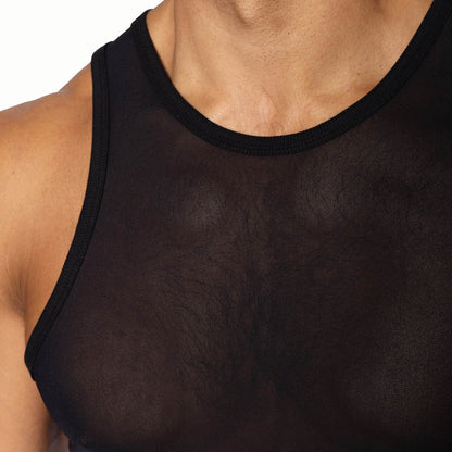 BIKE MESH TANK - BLACK