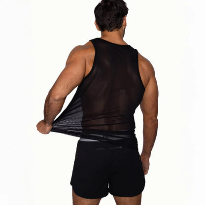 BIKE MESH TANK - BLACK