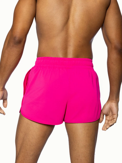 BIKE TRACK SHORT - HOT PINK