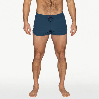 BIKE PEEK-A-BOO JOCK SWIM TRUNK - NAVY