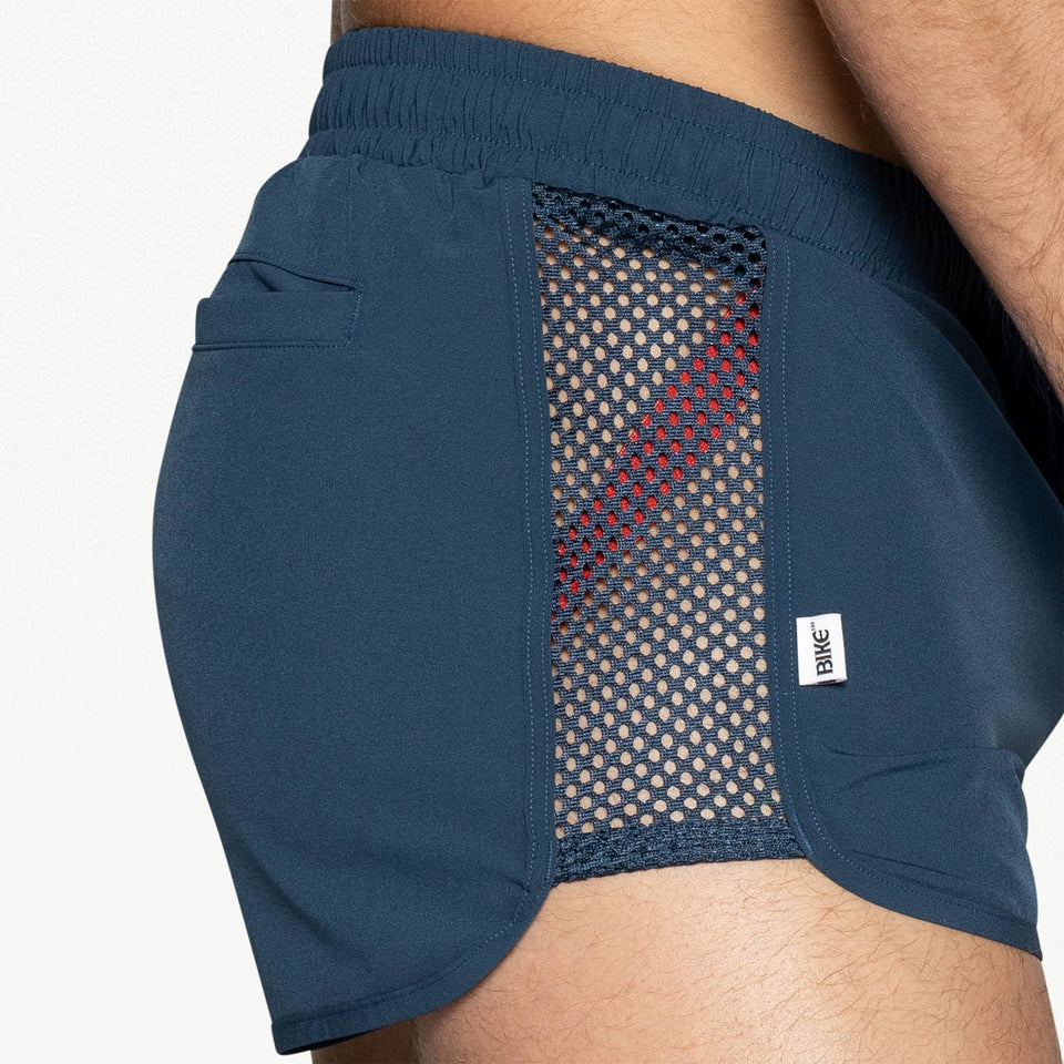 BIKE PEEK-A-BOO JOCK SWIM TRUNK - NAVY