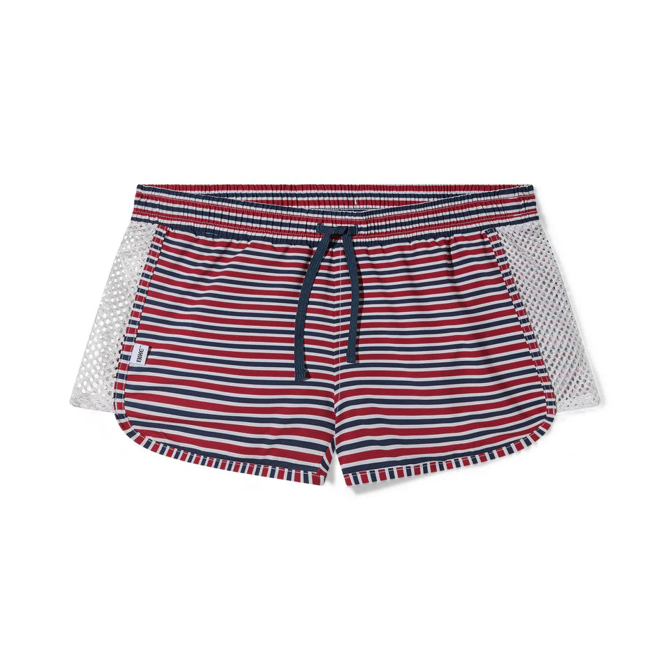 BIKE PEEK-A-BOO JOCK SWIM TRUNK - SAILOR STRIPE