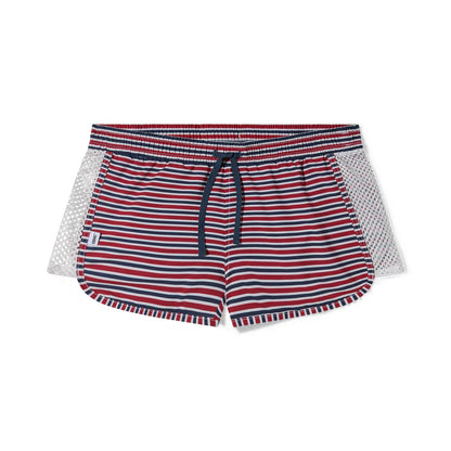 BIKE PEEK-A-BOO JOCK SWIM TRUNK - SAILOR STRIPE