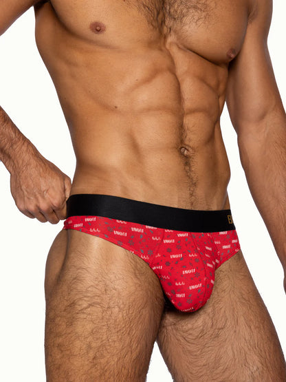 BIKE NAUGHTY THONG - RED