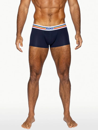 BIKE STRETCH COTTON TRUNK - NAVY