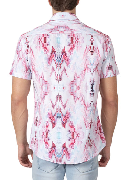 BESPOKE KALEIDOSCOPE BUTTON DOWN PINK