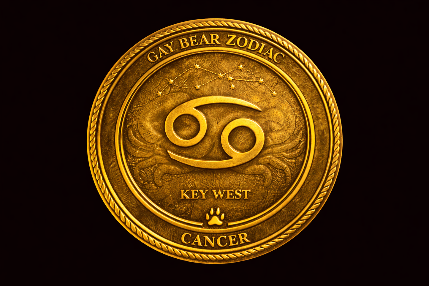 GAY BEAR ZODIAC - CHALLENGE COIN - CANCER