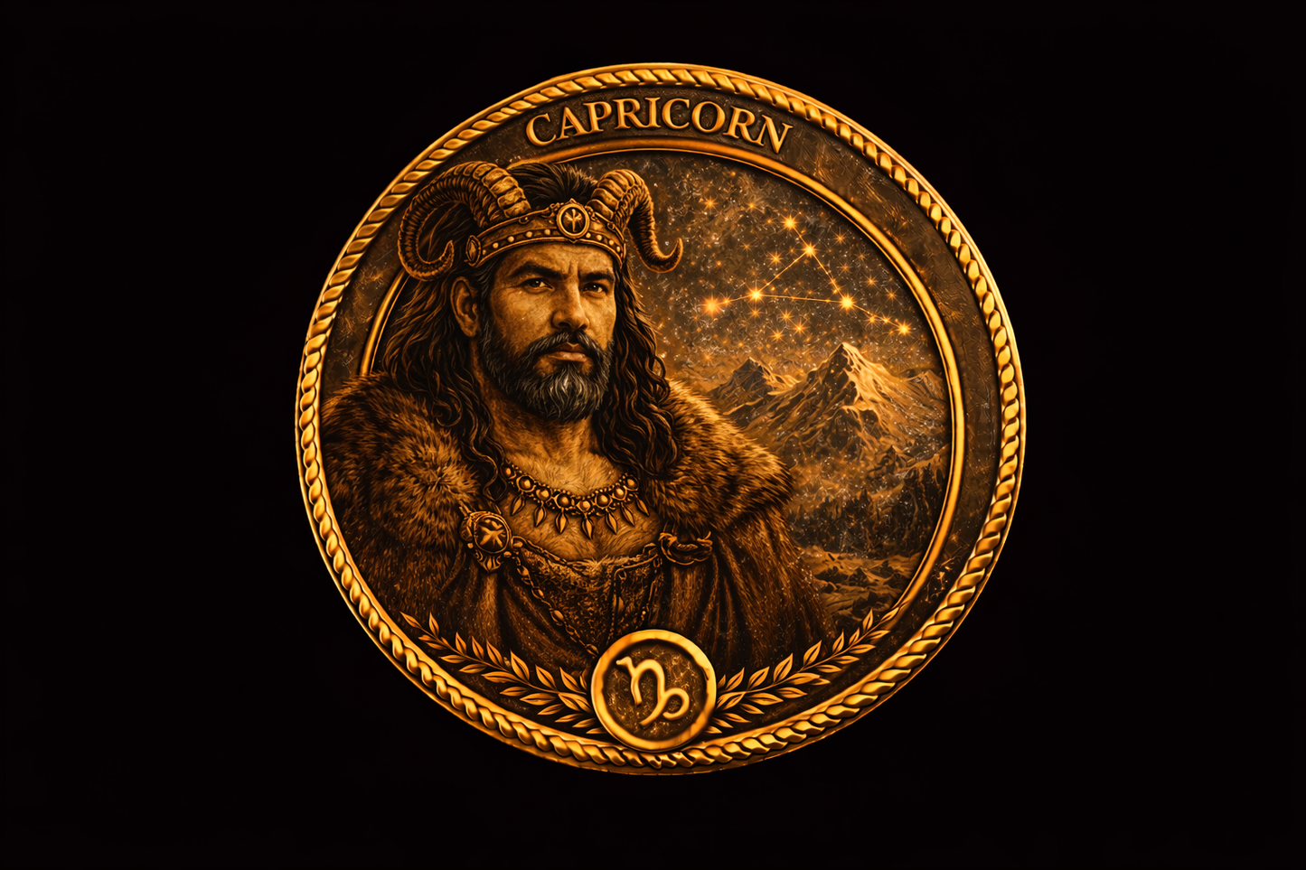 GAY BEAR ZODIAC - CHALLENGE COIN - CAPRICORN