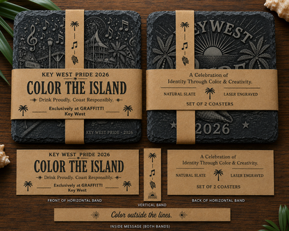 GRAFFITTI - KEY WEST PRIDE 2026 COASTER SET
