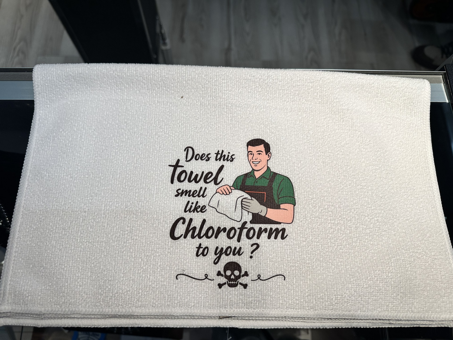 GRAFFITTI - DOES THIS TOWEL SMELL LIKE CHLOROFORM?