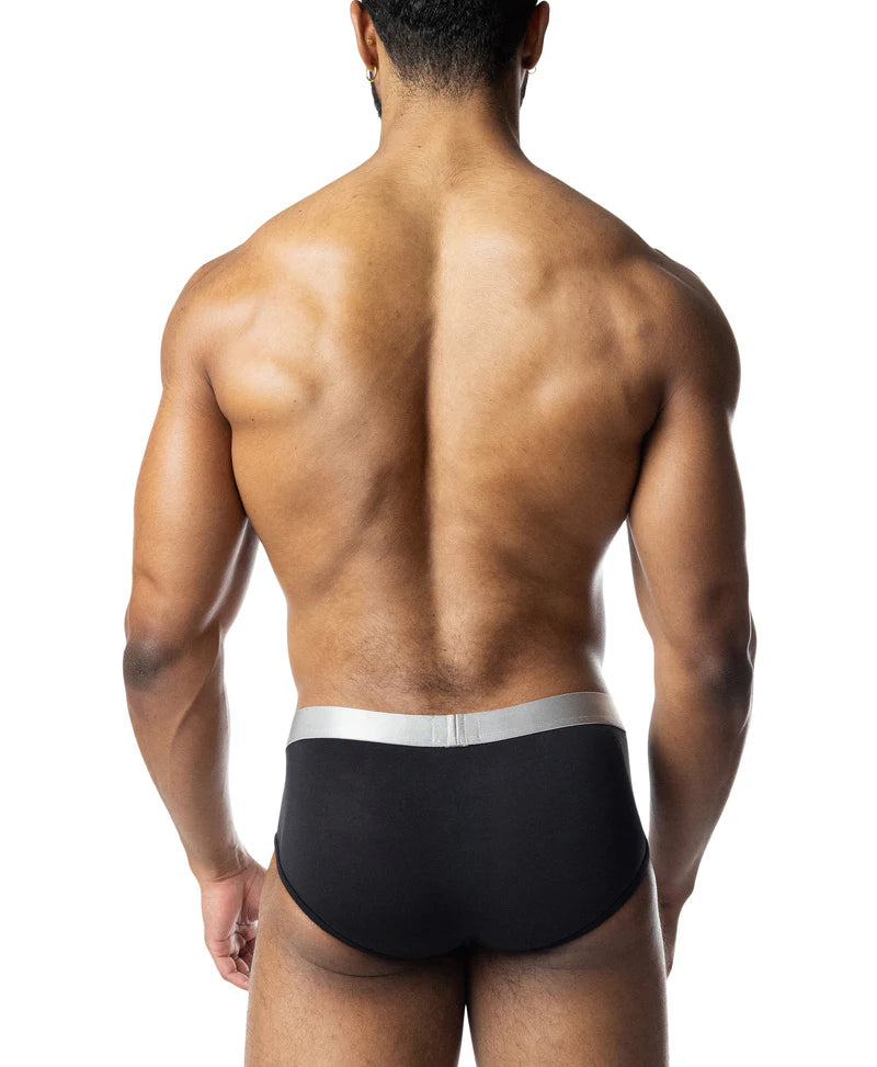 NASTY PIG CHROMIUM U FRONT BRIEF BLACK