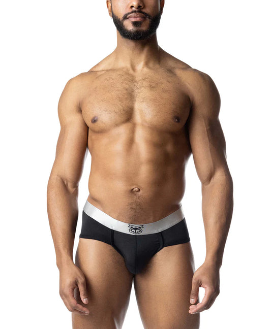 NASTY PIG CHROMIUM U FRONT BRIEF BLACK