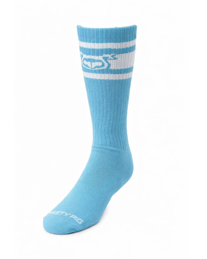 NASTY PIG HOOK'D UP SOCKS LIGHT TEAL/ WHITE