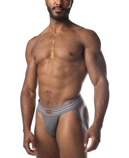 NASTY PIG CORE JOCK STRAP 3.0 CHARCOAL - GREY/ RED/ WHITE
