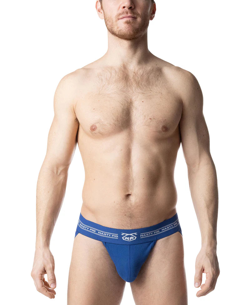 NASTY PIG CORE JOCKSTRAP - QUARTZ BLUE/ WHITE