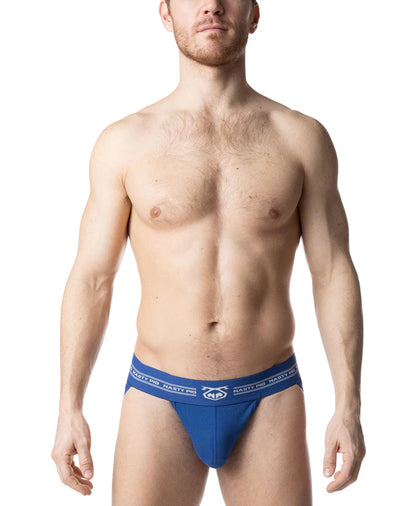 NASTY PIG CORE JOCKSTRAP - QUARTZ BLUE/ WHITE