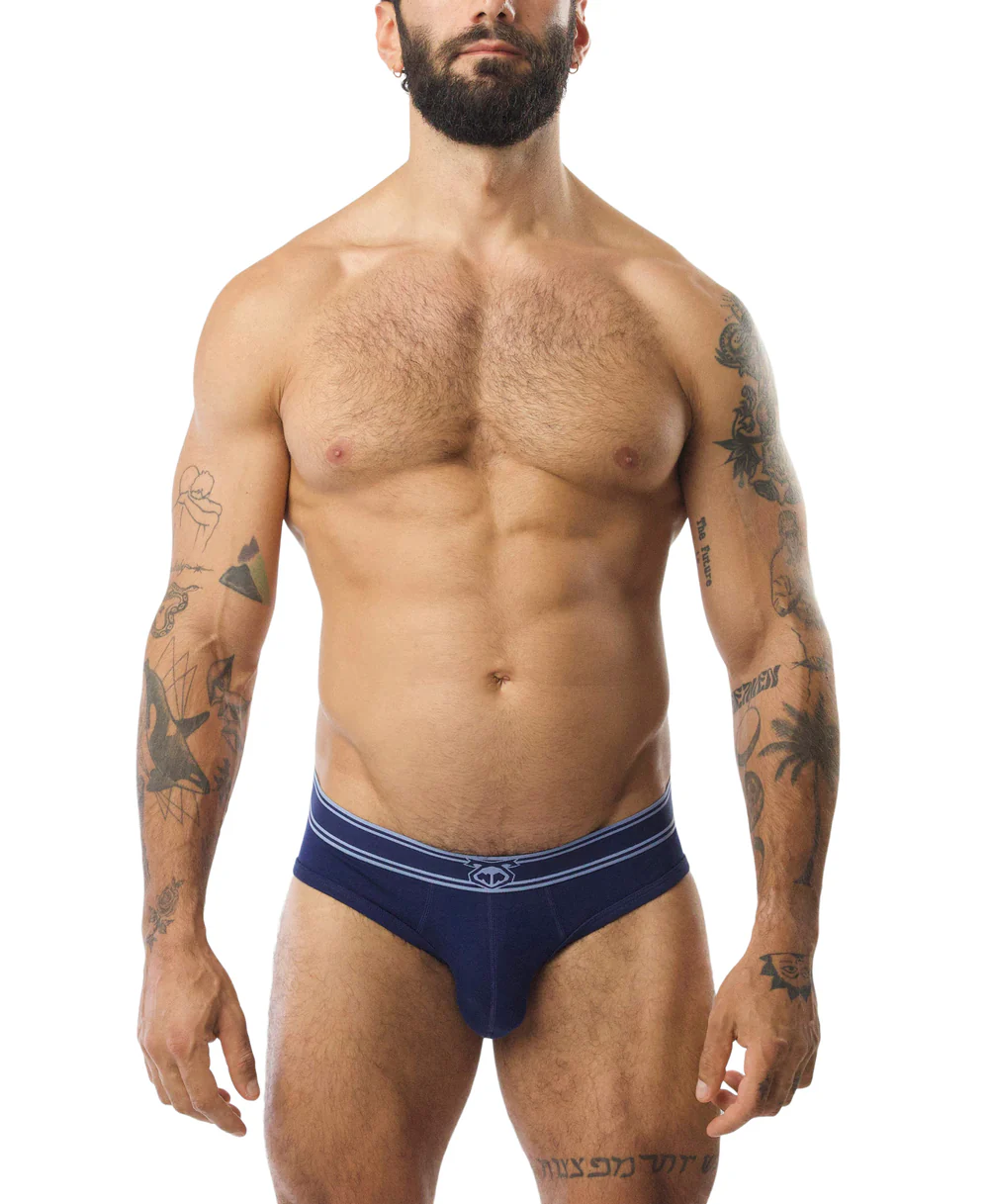NASTY PIG CORE BIKINI BRIEF - MIDNIGHT NAVY/PERRY BLUE