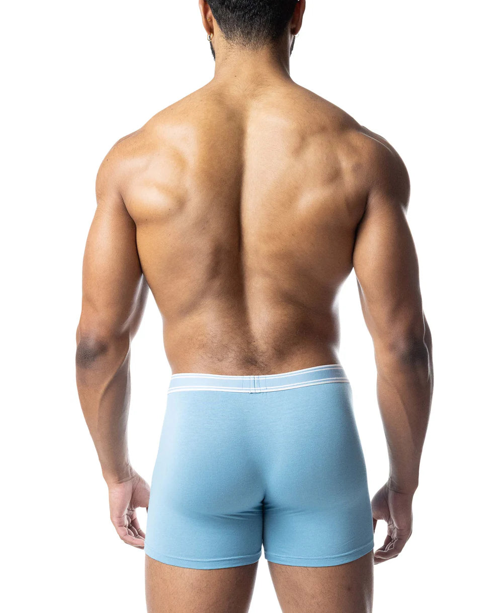 NASTY PIG CORE BOXER BRIEF LIGHT TEAL/ WHITE