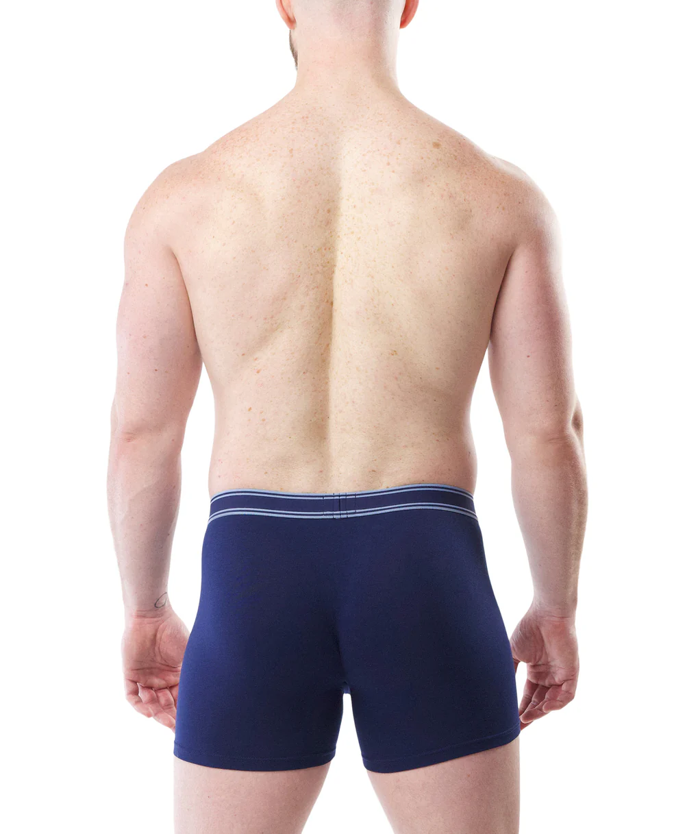 NASTY PIG CORE BOXER BRIEF - MIDNIGHT NAVY/PERRY BLUE
