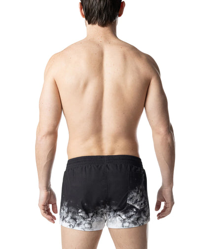 NASTY PIG OXIDIZE SWIM TRUNK BLACK/ WHITE
