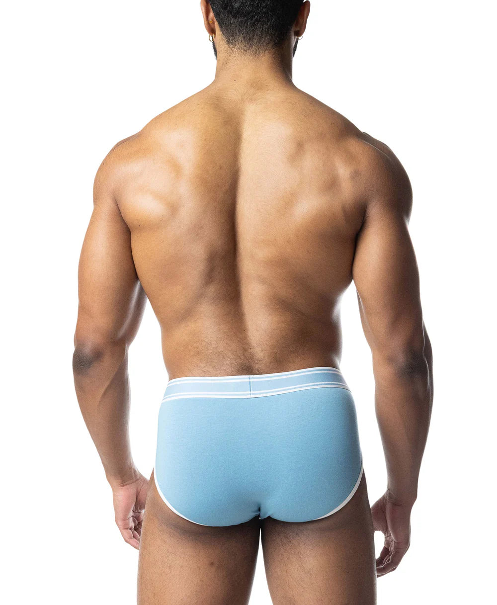 NASTY PIG CORE Y FRONT BRIEF LIGHT TEAL/ WHITE