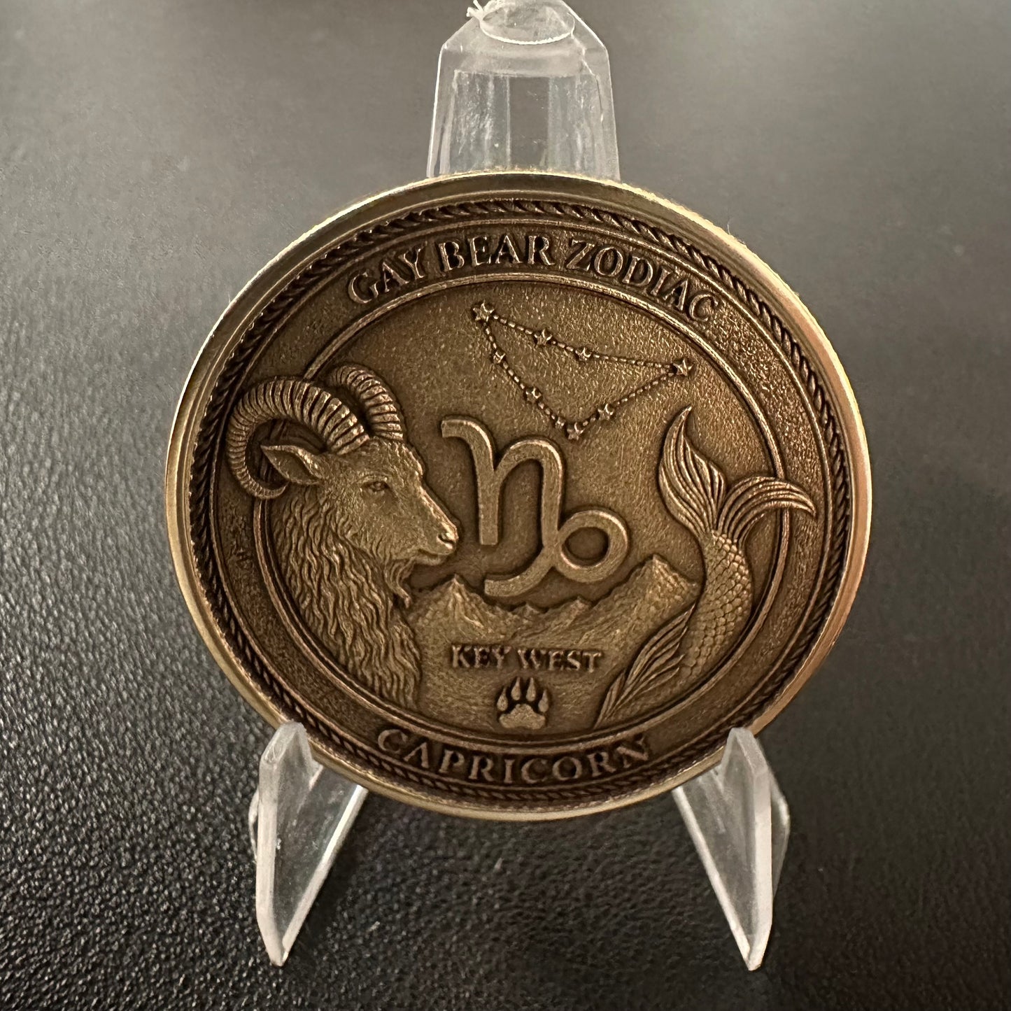 GAY BEAR ZODIAC - CHALLENGE COIN - CAPRICORN