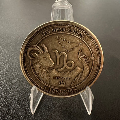 GAY BEAR ZODIAC - CHALLENGE COIN - CAPRICORN