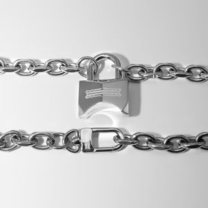 RARE ROMANCE VAULTED LOCK CHAIN SILVER