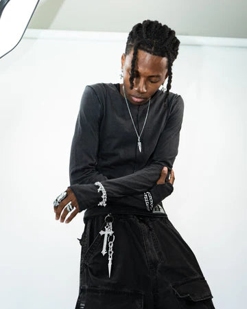 RARE ROMANCE SPIKE DROP NECKLACE