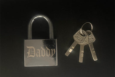 GRAFFITTI ENGRAVED LOCK - DADDY