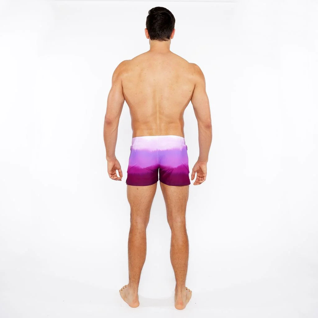 ST33LE PRINTED GRADIENT SWIM SHORTS - FUCHSIA
