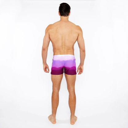 ST33LE PRINTED GRADIENT SWIM SHORTS - FUCHSIA