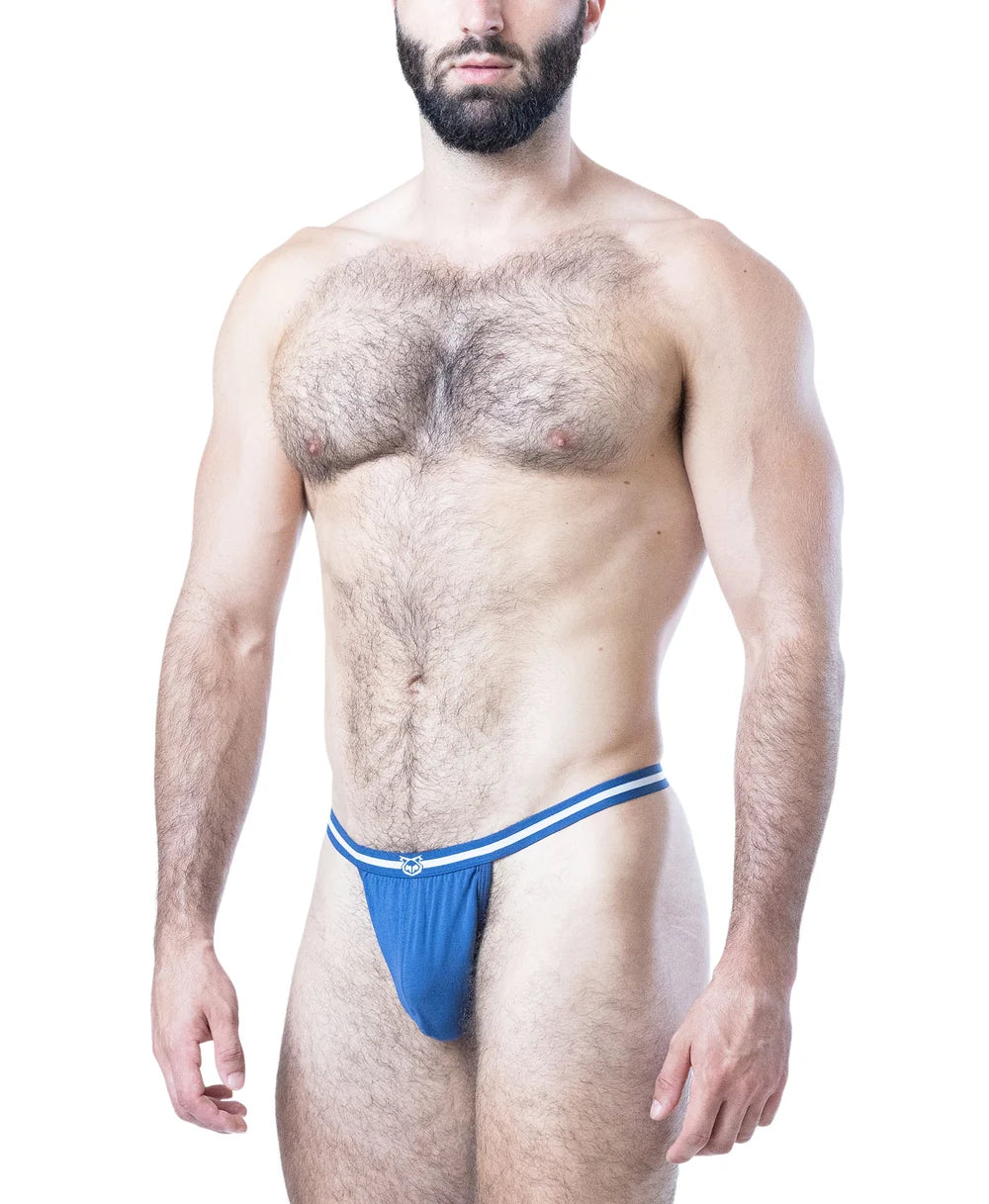 NASTY PIG DEAD LIFT THONG - CADET BLUE/ WHITE