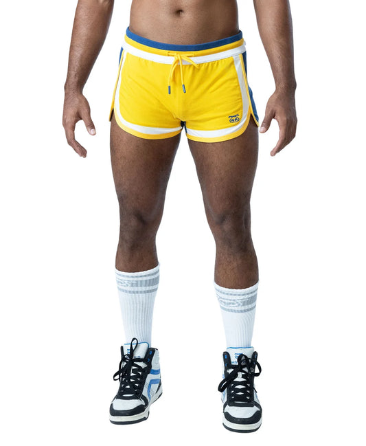 NASTY PIG DEADLIFT TRUNK SHORTS - GOLDEN ROD/ CADET BLUE/ WHITE