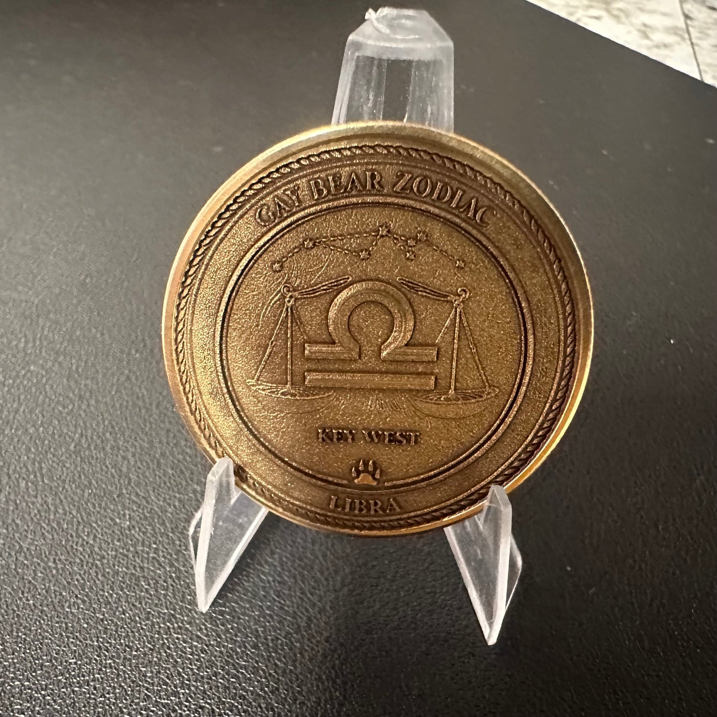 GAY BEAR ZODIAC - CHALLENGE COIN - LIBRA