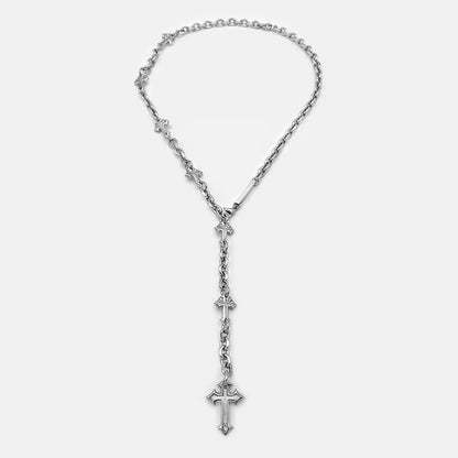 RARE ROMANCE EXTRUDED CROSS NECKLACE