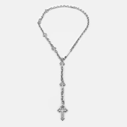 RARE ROMANCE EXTRUDED CROSS NECKLACE