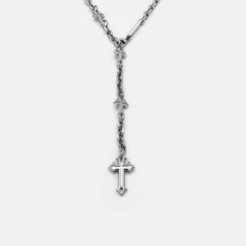 RARE ROMANCE EXTRUDED CROSS NECKLACE