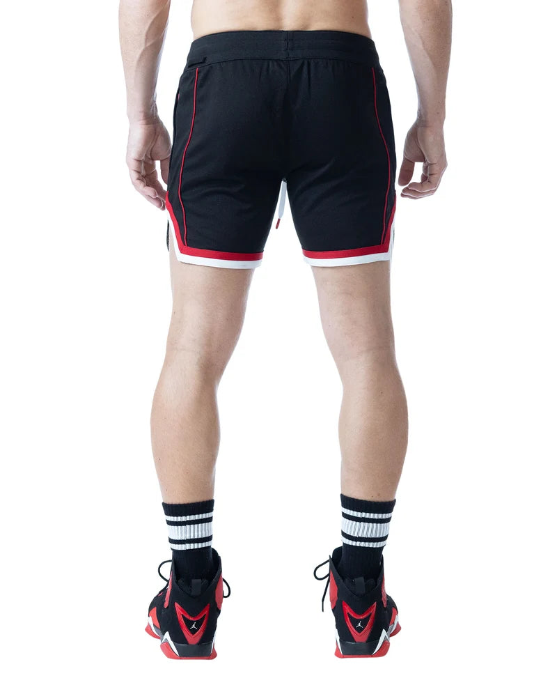 NASTY PIG FACE OFF RUGBY SHORT - BLACK