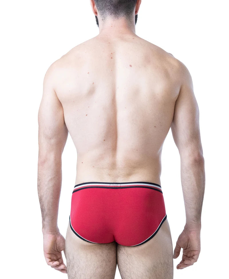 NASTY PIG FACE OFF U-FRONT BRIEF - RED