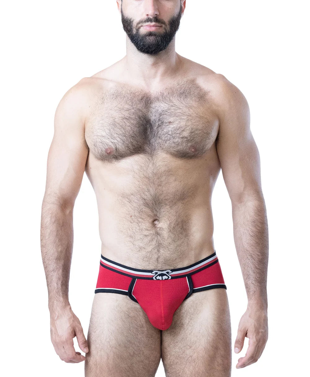 NASTY PIG FACE OFF U-FRONT BRIEF - RED